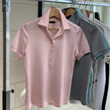 ROSE SILK /COTTON LADIES POLO SHIRT. COD 244-247