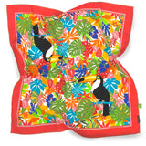 Foulard Pura Seta cm 70x70 stampa Giungla  Cod 266