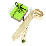 FORMAL PURE SILK ECRU WOVEN SPOT  TIE 6 CM WIDE  COD 312