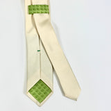 FORMAL PURE SILK WOVEN ECRU TIE 6 CM WIDE  COD 306
